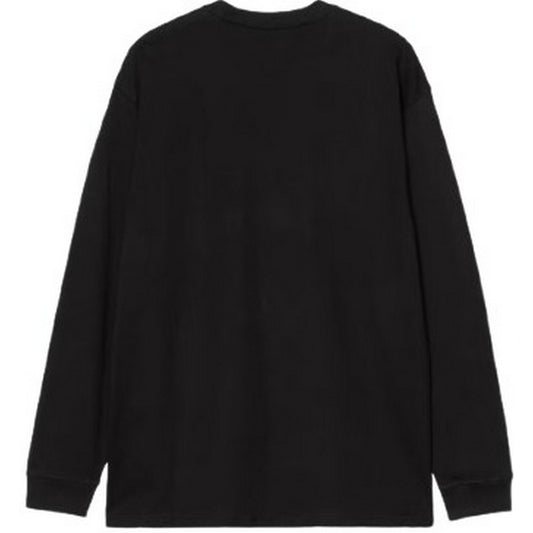 Carhartt Wip Chemises à manches longues pour hommes - L/S Pocket Heart T-Shirt - Noir