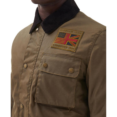 Kurtki męskie Barbour International – Workers Wax – Beżowy