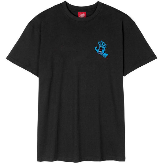 Santa Cruz Herren-T-Shirt – Screaming Hand Chest T-Shirt – Schwarz