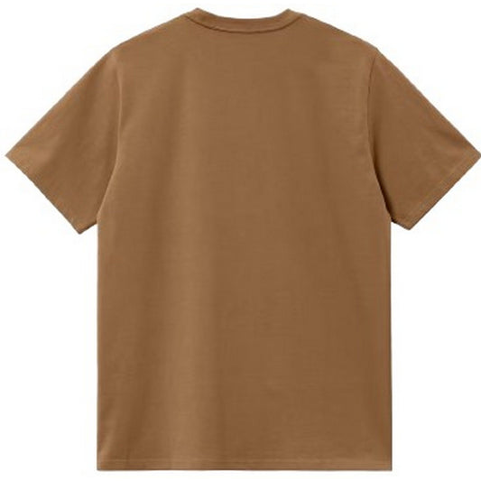 T-shirt pour hommes Carhartt Wip - S/S American Script - Marron