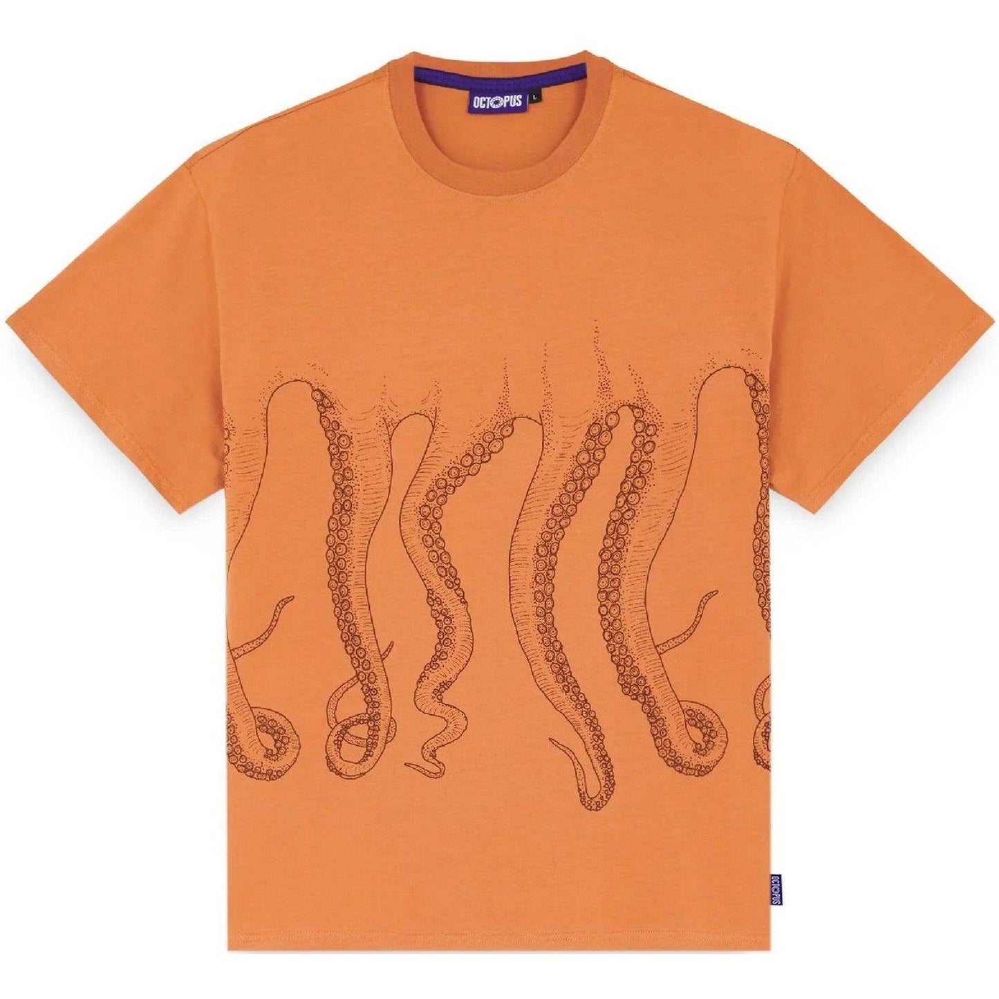 T-shirt Uomo Octopus - Octopus Outline Tee - Marrone