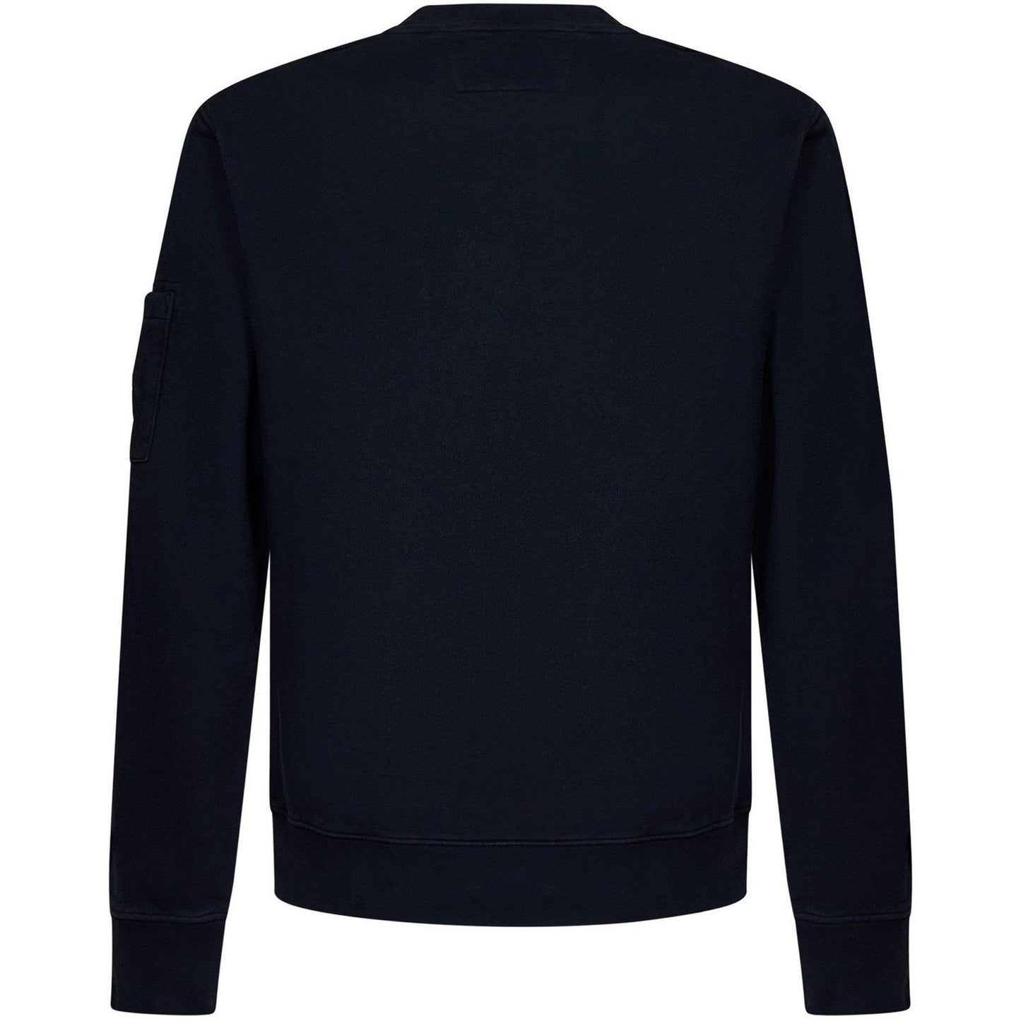 Felpe senza cappuccio Uomo C.P. Company - Brushed & Emerized Diagonal Fleece Lens Sweatshirt - Blu