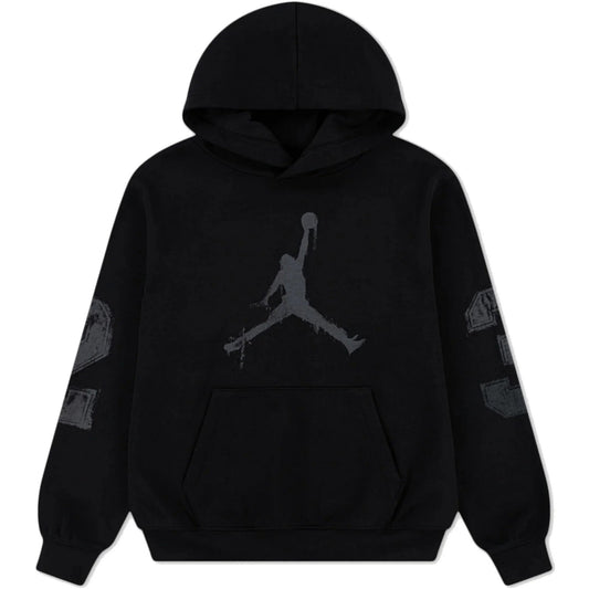 Bluzy Chłopięce Uniseks Jordan - Jdb Mj Mvp Hbr Jm Ft Po - Czarny