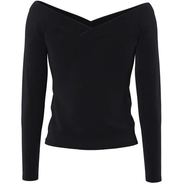 Maglie a manica lunga Donna Pieces - Pcmaliva Ls Offs V-Neck Top Jrs Noos Bc - Nero