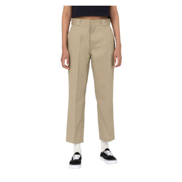 Pantalones de mujer Dickies - 874 Cropped W - Beige