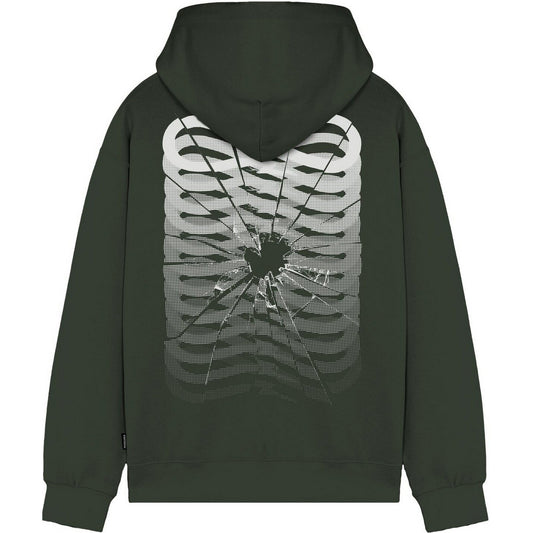 Propaganda Sweats à capuche pour hommes - Sweat-shirt Ribs Glass - Vert