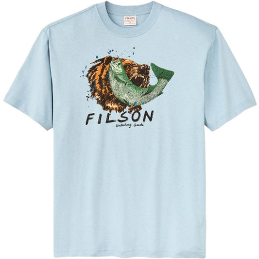 T-shirt Uomo Filson - S/S Frontier Graphic T-Shirt - Blu