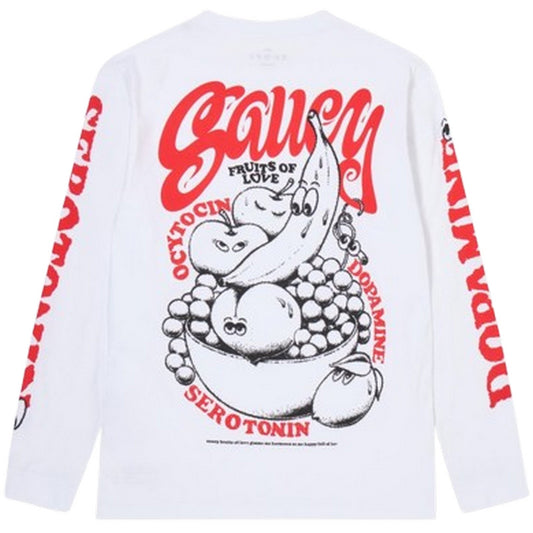 T-shirt Uomo Edwin - Fruits Of Love Ts Ls - Bianco