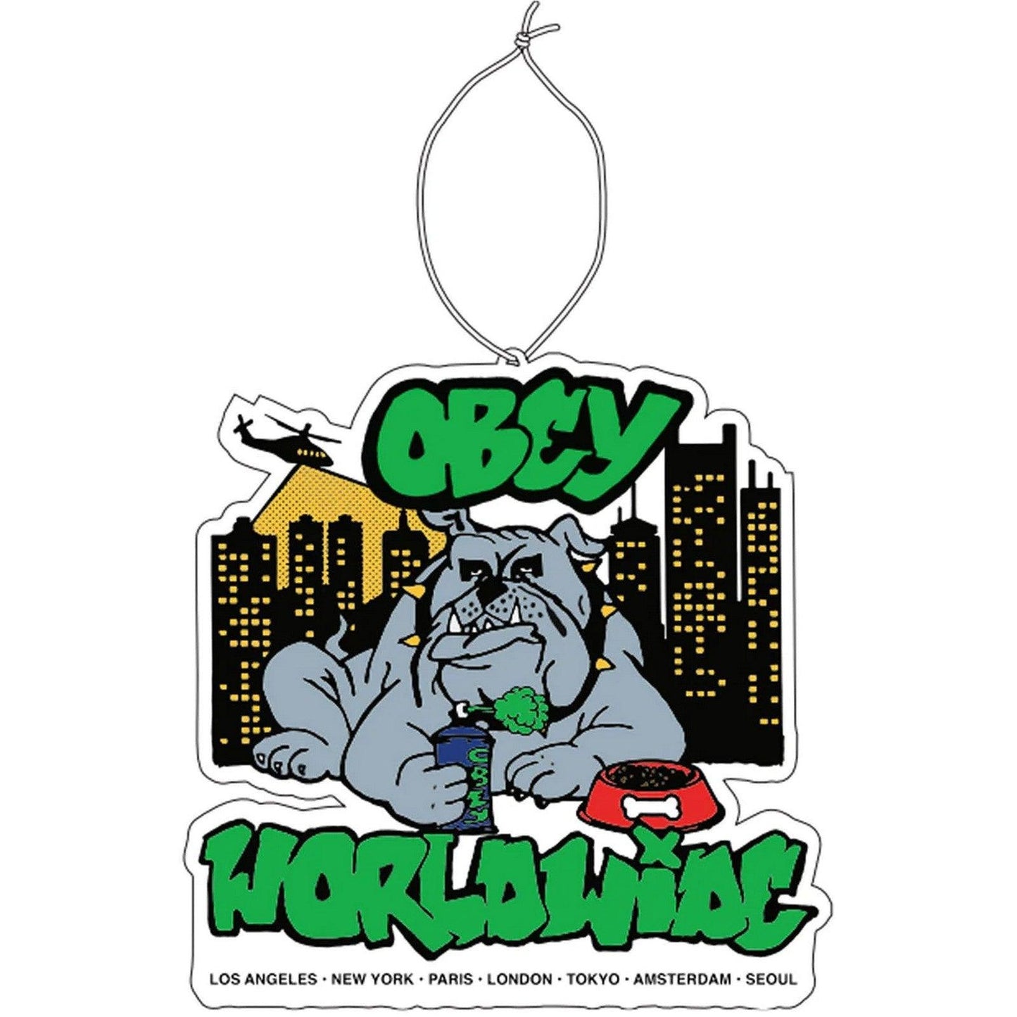 Désodorisants d'intérieur unisexe Obey - Bulldog Air Freshner - Noir