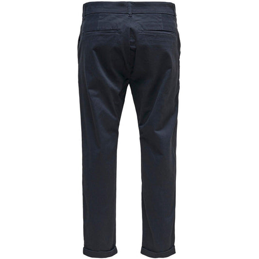 Only & Sons Pantalon pour hommes - Onskent Cropped Chino Ma 0400 - Bleu