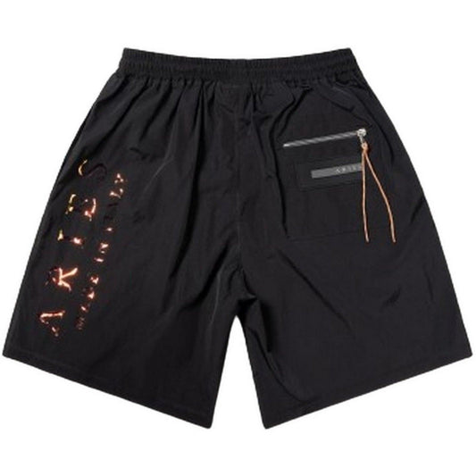 Spodenki unisex Aries - Klasyczna wiatrówka krótka - Czarna