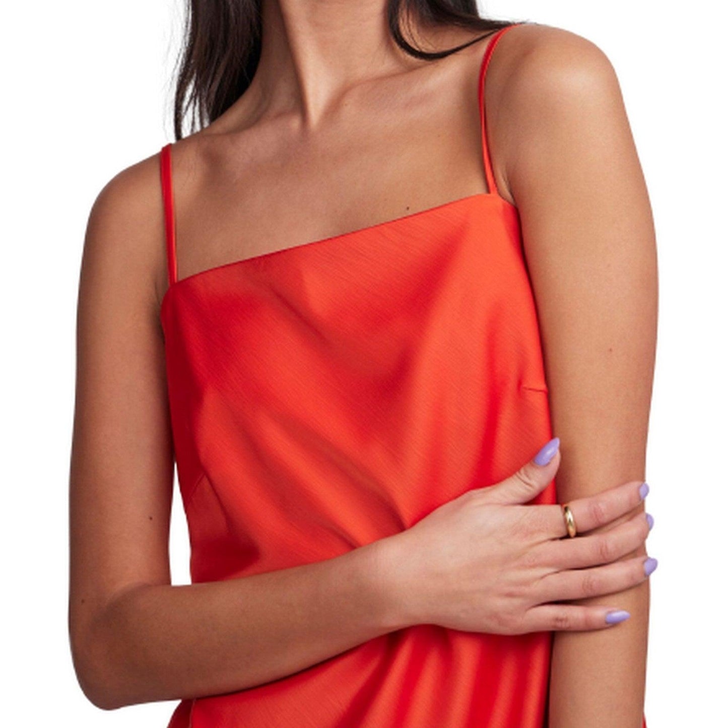 Vestiti casual Donna Pieces - Pcjosephin Midi Slip Dress D2D - Rosso