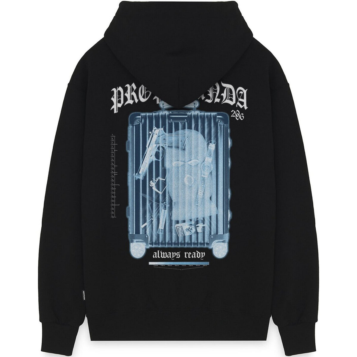 Felpe con cappuccio Uomo Propaganda - Hoodie Xray - Nero