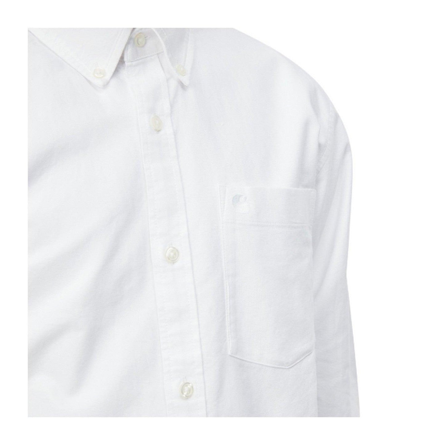 Carhartt Wip Men's Casual Shirts - L/S C-Logo Shirt - White