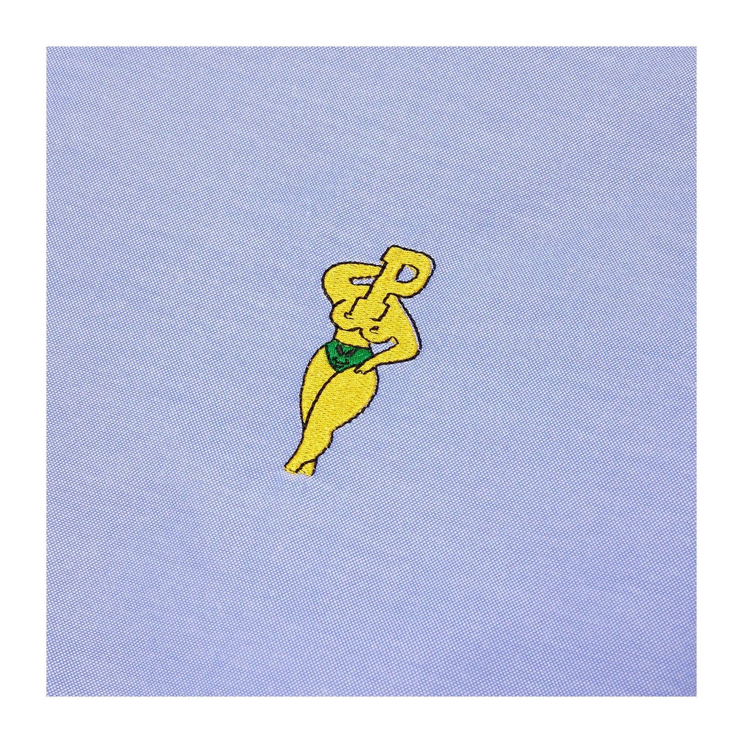 Męskie koszule codzienne Pas De Mer – koszula powitalna – niebieska