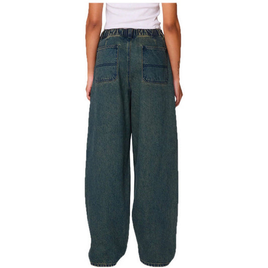 Pantaloni Uomo Obey - Leah Iii Baggy Double Knee Denim - Giallo