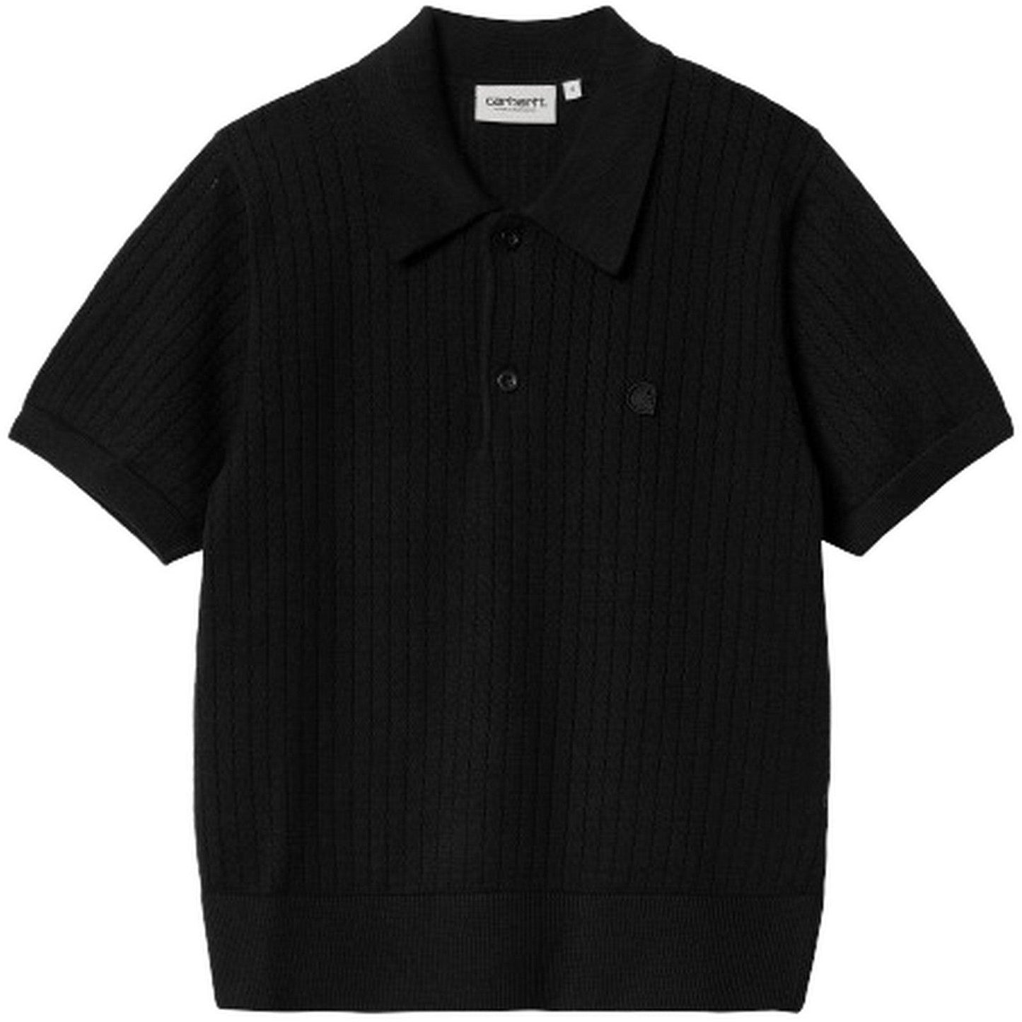 Polo Donna Carhartt Wip - W' S/S Norlina Polo - Nero