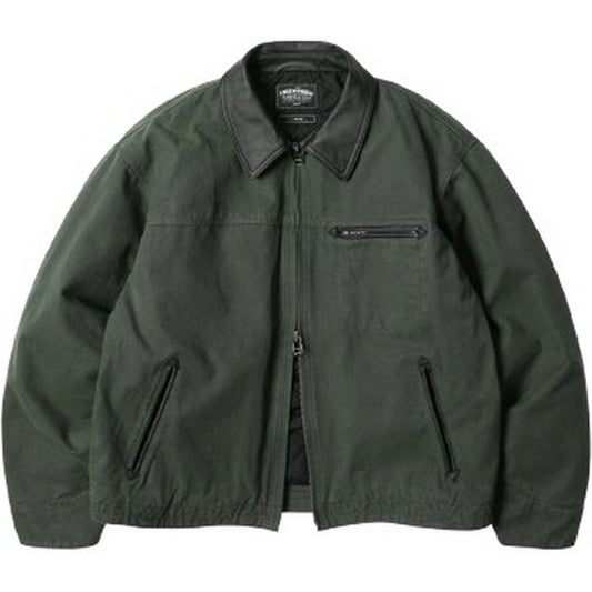 Frizmworks Men's Jackets - Heavy Canvas Destroyed Work Jacket - Green