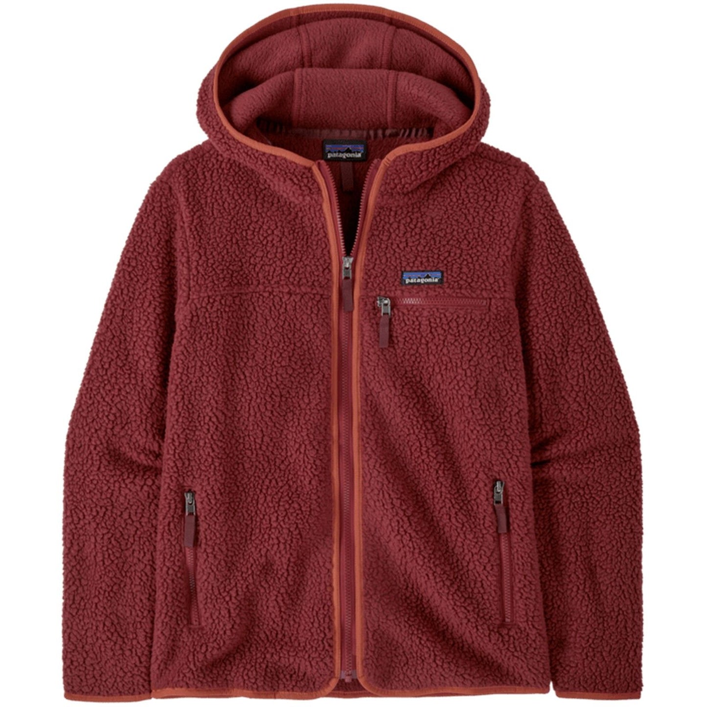 Chaquetas de mujer Patagonia - W'm Retro Pile Hoody - Rojo