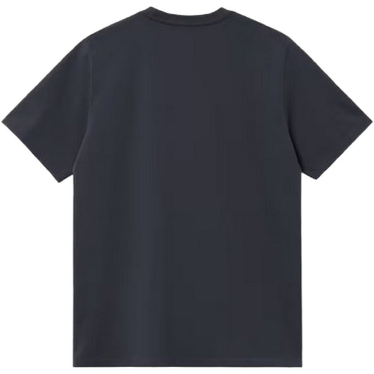 T-shirt Uomo Carhartt Wip - S/S Script Embroidery T-Shirt - Blu