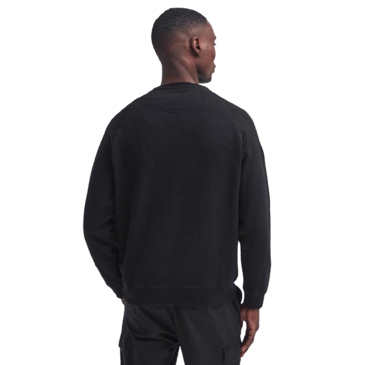Barbour International Sweats à capuche pour hommes - Pull à col rond essentiel - Noir
