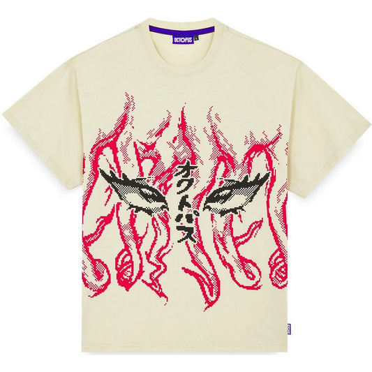 Camiseta de hombre Octopus - Strange Ambassador Tee de Plague Labs - Crema