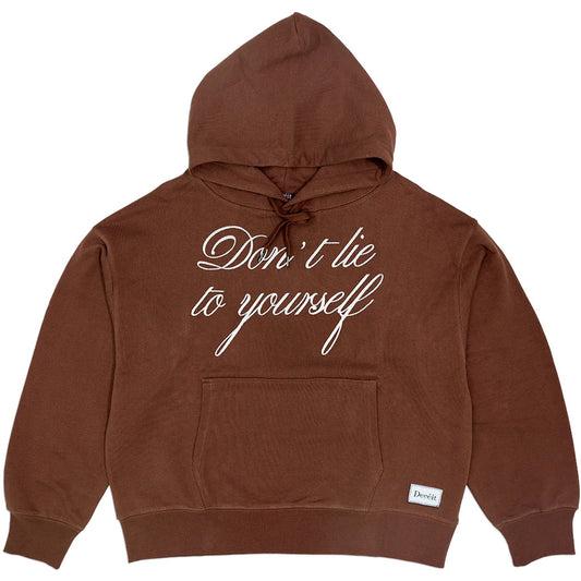 Felpe con cappuccio Uomo Deceit - Don’t Lie Crop Hoodie - Marrone