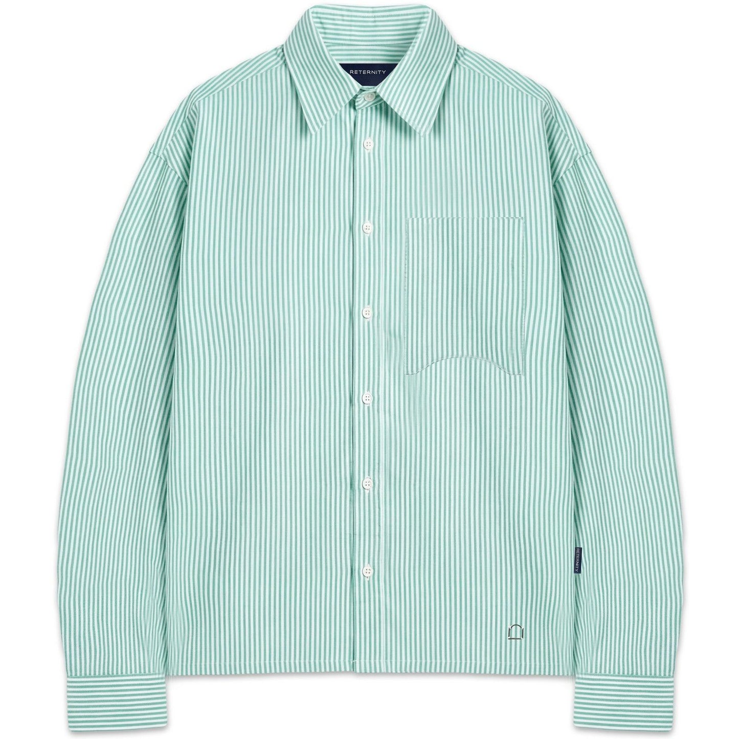 Camicie casual Unisex Reternity - Signe Shirt - Verde