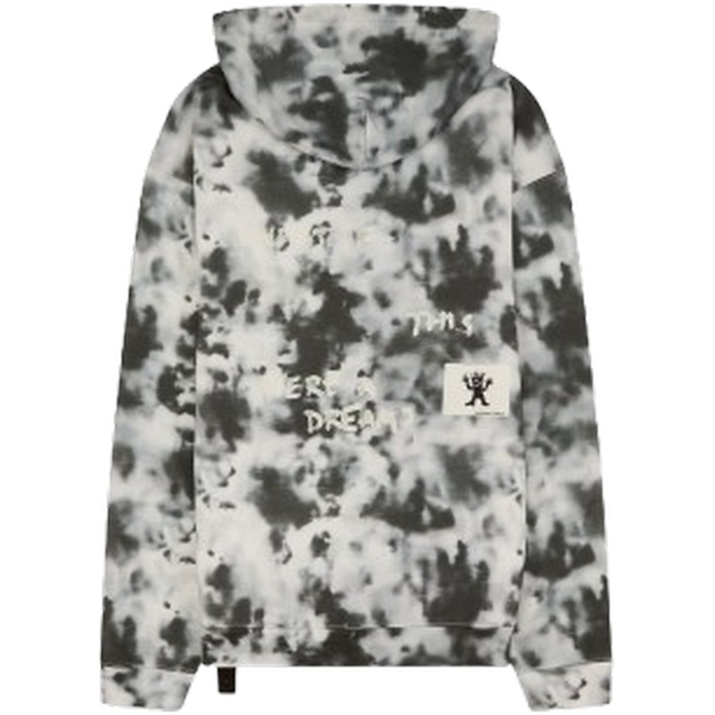 Męskie bluzy z kapturem OAMC Peacemaker – luźna bluza z kapturem z nadrukiem moro – czarna