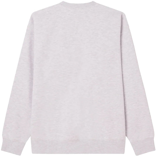 Felpe senza cappuccio Unisex Obey - Icon Extra Heavy Crew Ii Fleece - Grigio