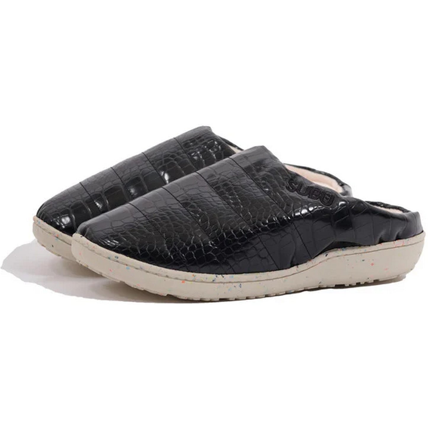 Pantuflas unisex Subu - Sandalia de cocodrilo Subu King - Negro