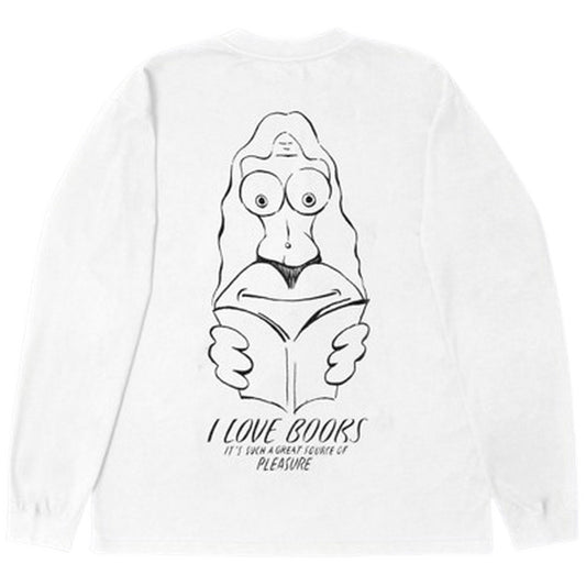 Maglie a manica lunga Uomo Edwin - I Love Books Ts Ls - Bianco