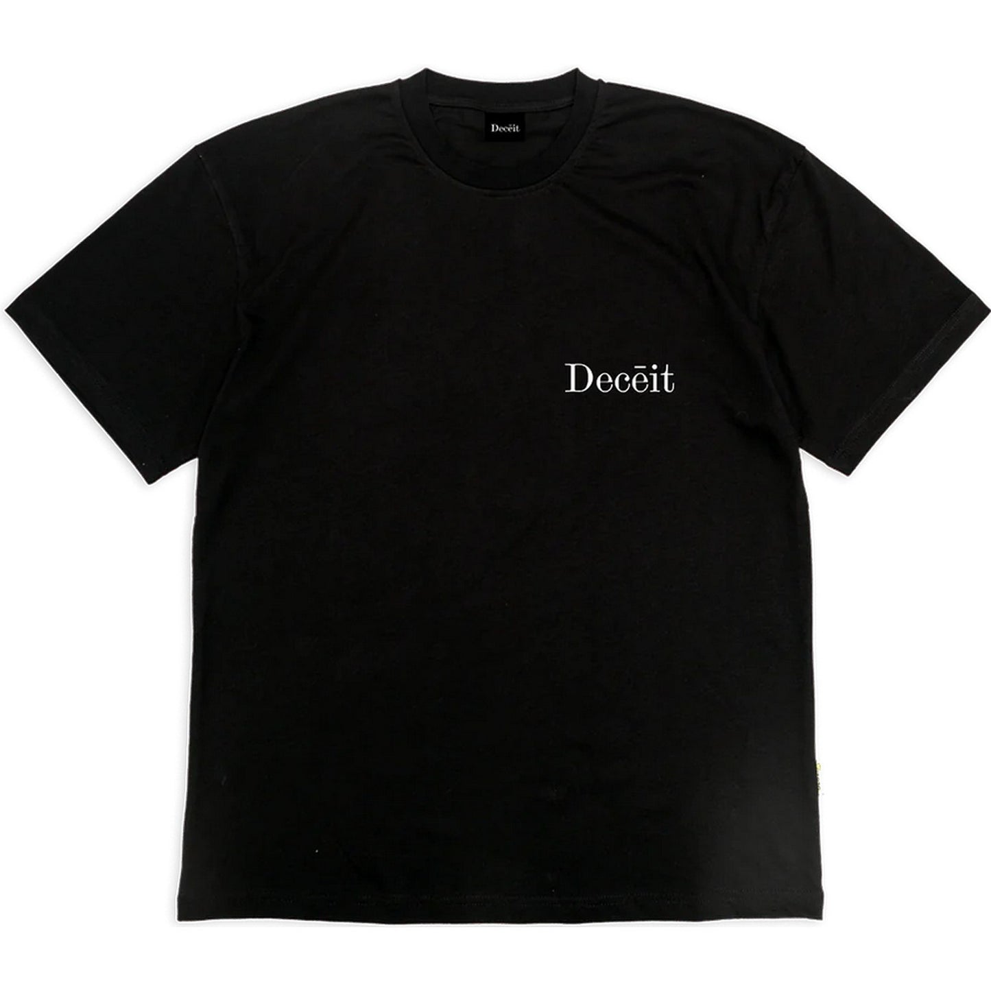T-shirt Uomo Deceit - Don't Lie To Yourself Flared Tee - Nero