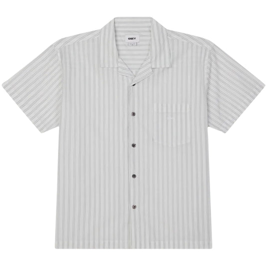 T-shirt Uomo Obey - Rizzo Woven Ss - Bianco