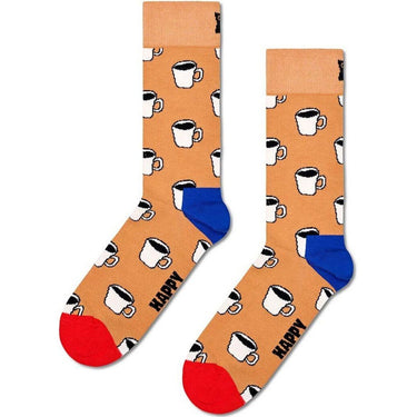Unisex Coffee Cups Happy Socks - 1-Pack Coffee Cup Gift Set - Beige