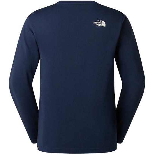 The North Face Herren-Langarmshirts – M L/S Simple Dome Tee – Blau