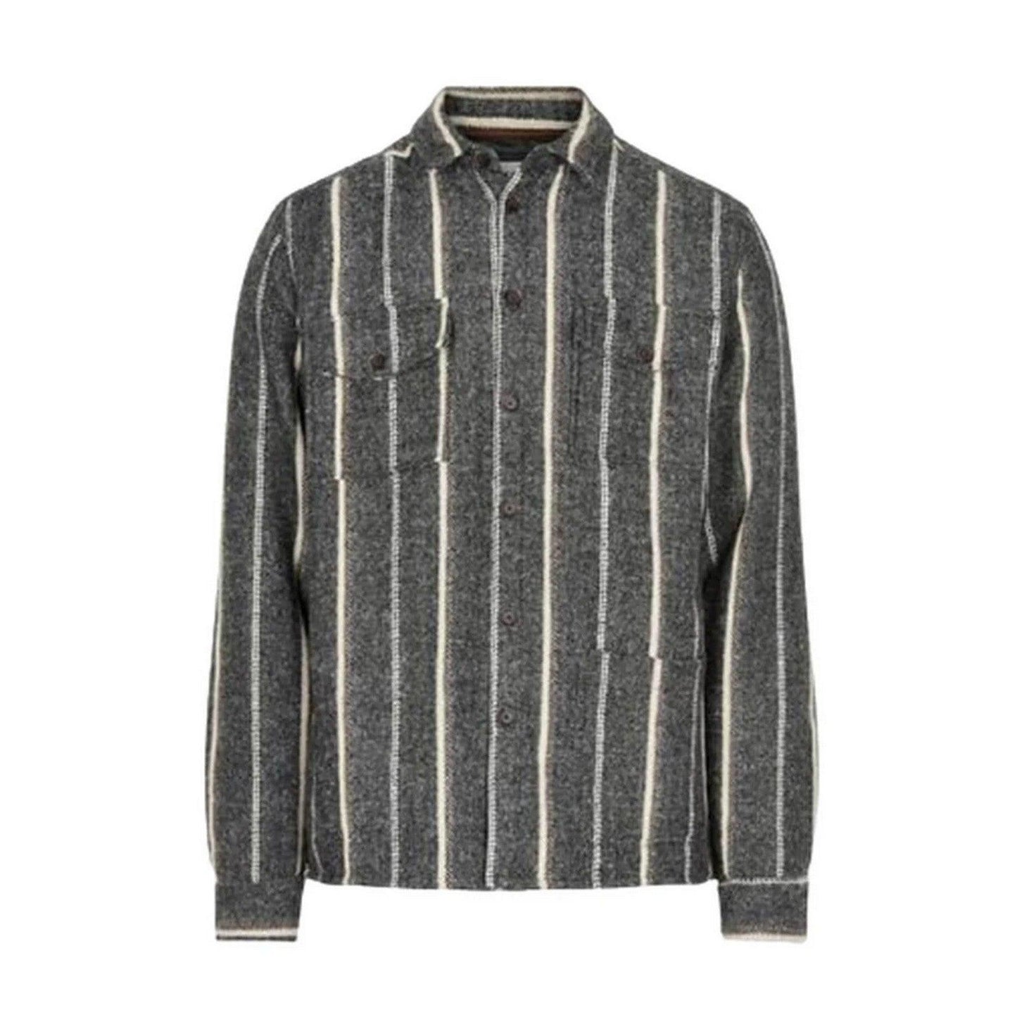 Męskie koszule codzienne Anerkjendt – koszulka wierzchnia Aklobi – czarna