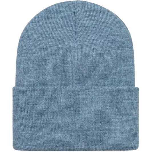 Carhartt Wip Bonnets tricotés unisexes - Chapeau de montre en acrylique - Bleu clair