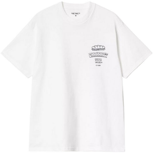 Carhartt Wip T-shirt pour hommes - T-shirt Sandwich S/S - Blanc