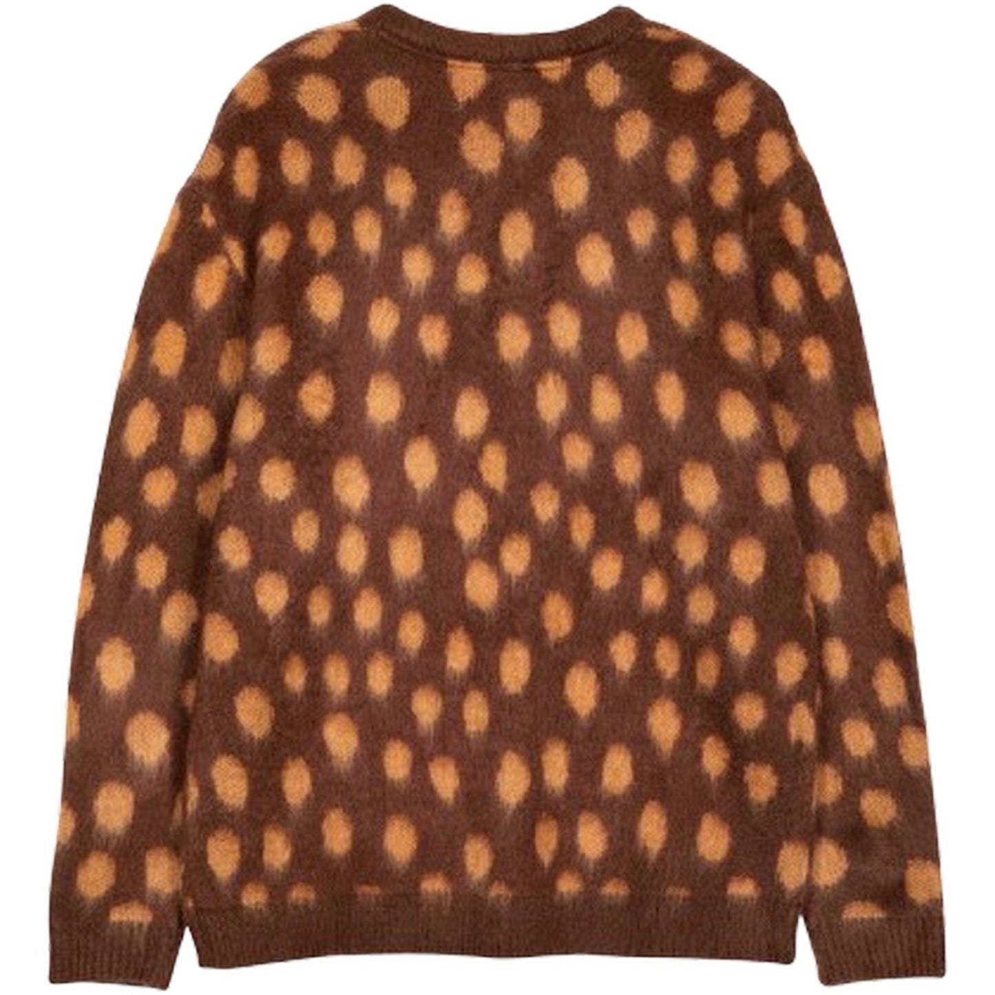 Chłopięce bluzy z kapturem Santa Cruz – Jaguar Knit Crew – Brązowe