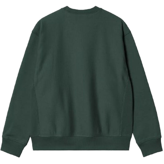 Felpe senza cappuccio Uomo Carhartt Wip - American Script Sweat - Verde