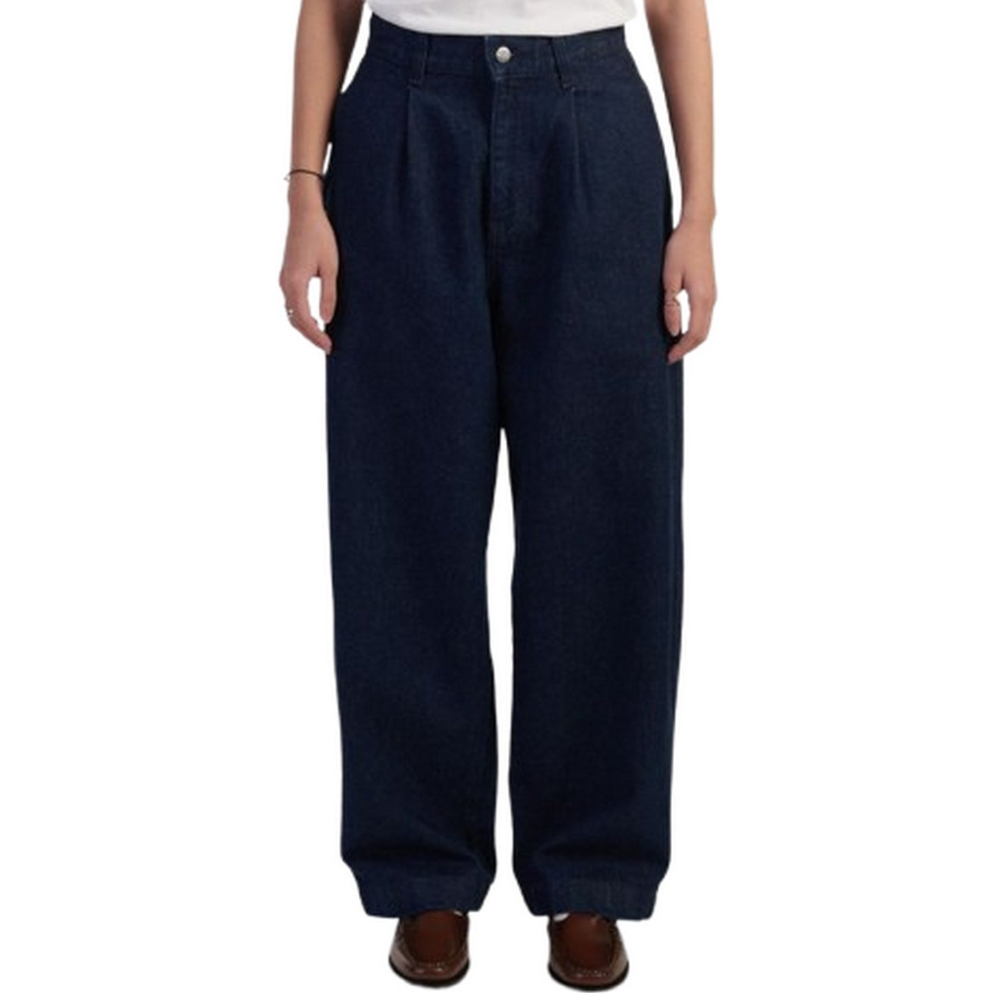 Pantaloni Donna Edwin - W Nora Pant - Blu