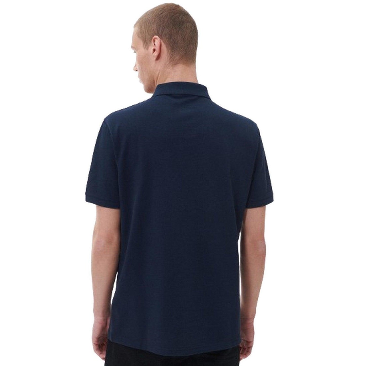 Barbour International Herren-Polo – Essential Polo Midlayer – Blau