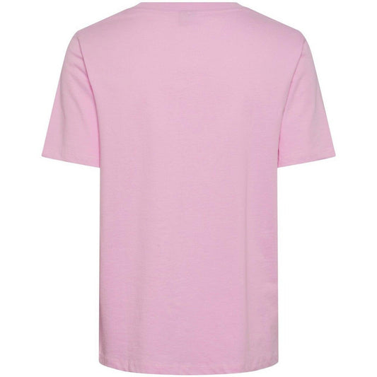 T-shirt Donna Pieces - Pcria Ss Solid Tee Noos Bc - Rosa