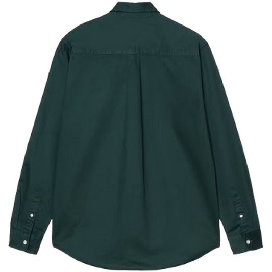 Carhartt Wip Camisas informales para hombre - L/S Madison Shirt - Verde