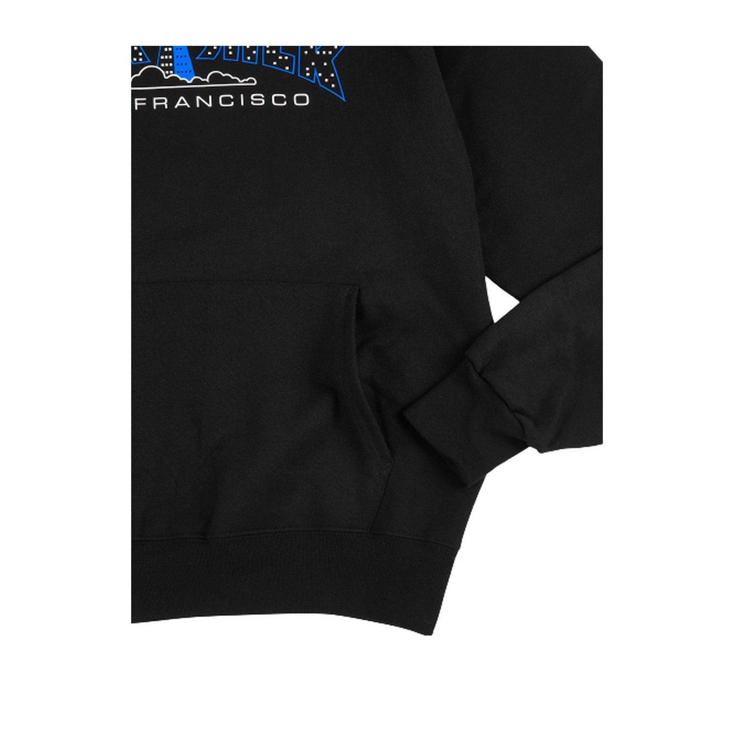 Męskie bluzy z kapturem Thrasher – Thrasher Pyramid Hood – Czarne