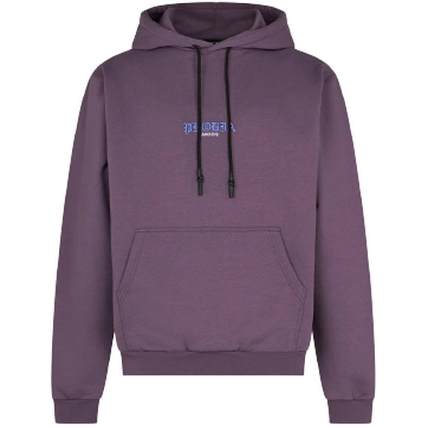 Bluzy męskie Phobia – niebieska bluza z kapturem z nadrukiem czaszki – fioletowa