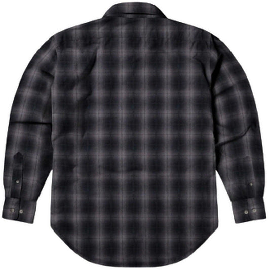 Bélier Chemises décontractées pour hommes - Chemise en flanelle à carreaux - Gris