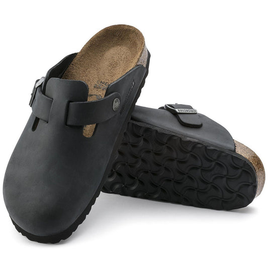 Birkenstock Unisex Sandals - Boston - Black