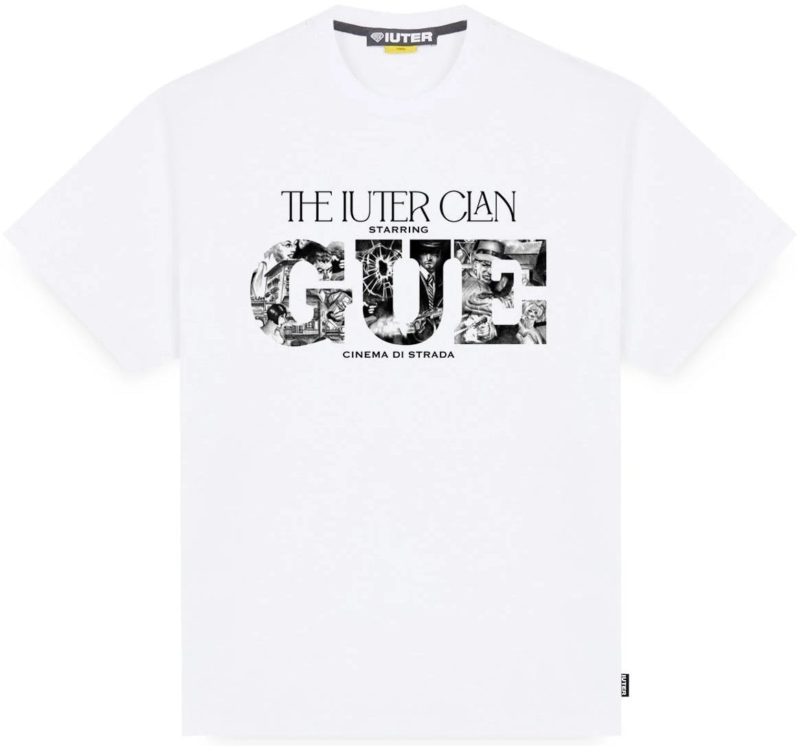 T-shirt Uomo Iuter - Guè X Iuter - Cinema Tee - Bianco